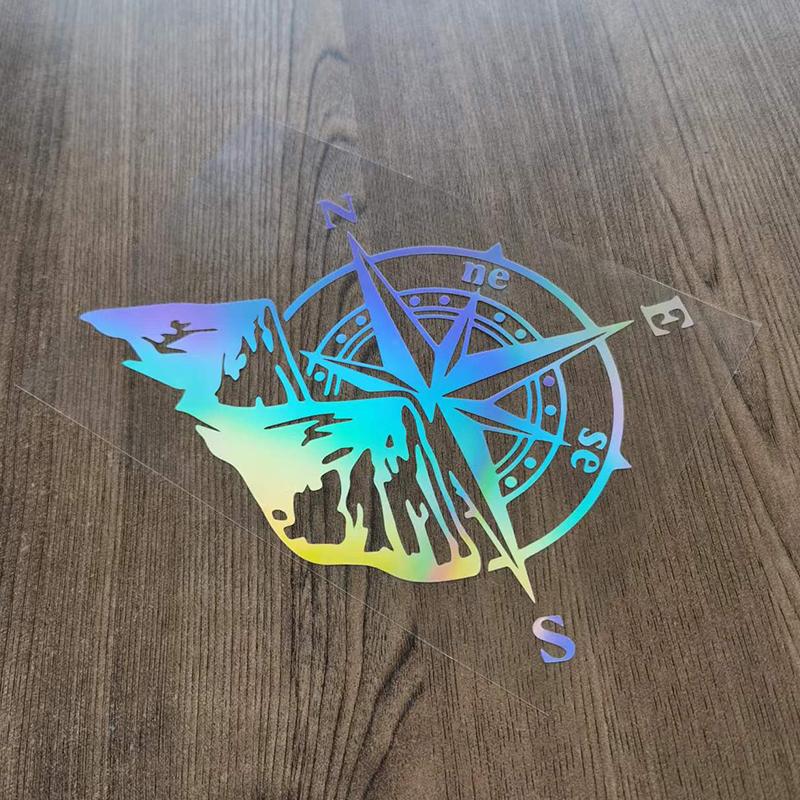 Mountain Compass Car Stickers Funny Vinyl Car Styling Decals For Auto Window Motorcycle