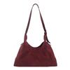 Premium Suede Retro Shoulder Armpit Bag Women's Fashion Versatile Commuter Large Capacity Messenger Tote Bag