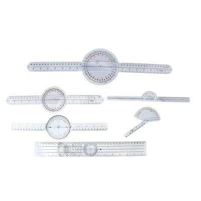 6-teiliges medizinisches Goniometer-Set, 6, 8 und 10 Zoll, multifunktionales Gelenk-Goniometer-Set für Physiotherapeuten