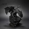 Handmade Look PLA Craft 3D Printed Rock Dragon Statue, Fantasy Figurine, Gothic Desktop Office Decoration for Style Bookshelf Decor, Collectible