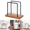 Durable Wooden Iron Tissue Rack Functional Tissue Storage Holder Elegant Tissue Case Desktop Ornament for Coffee Shop