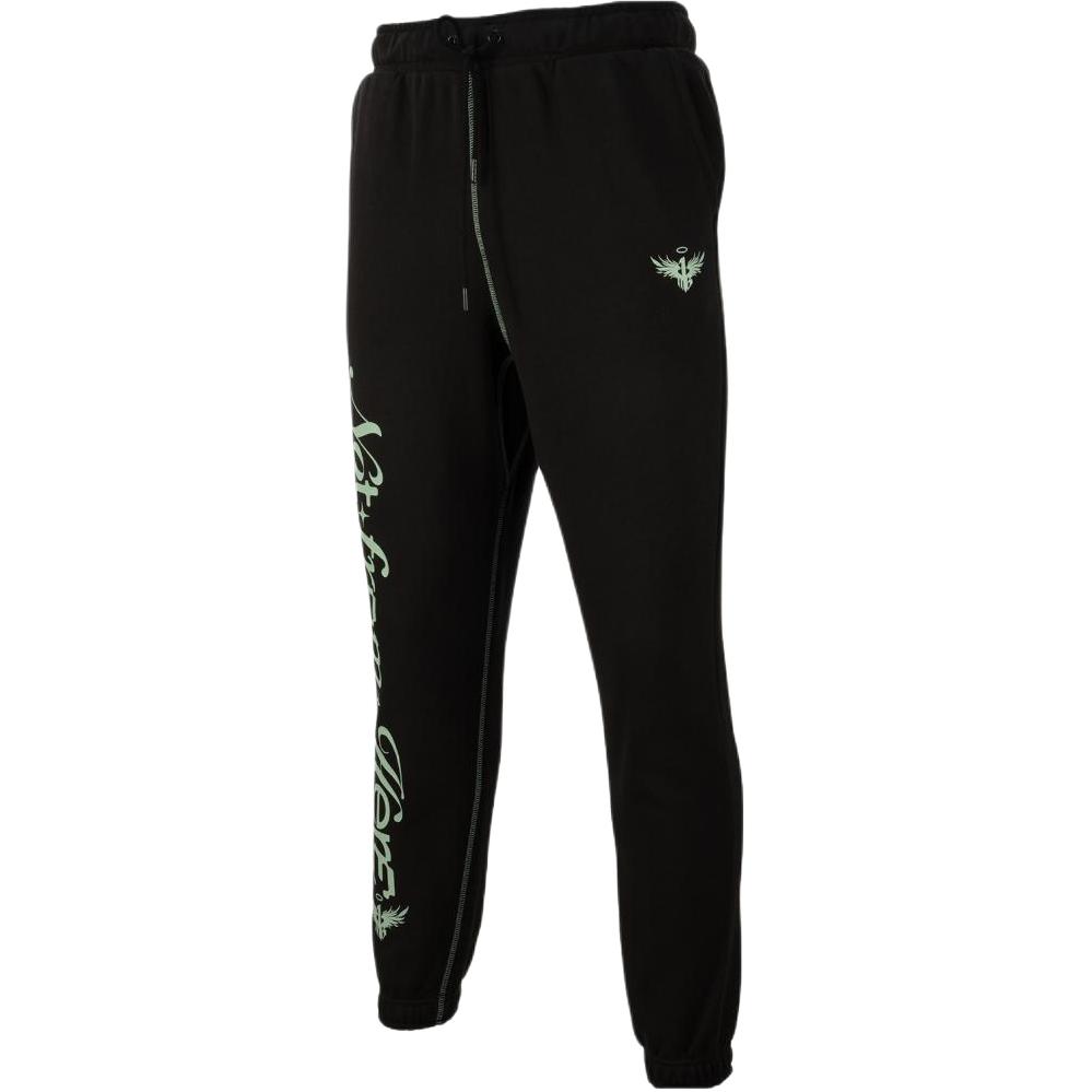 PUMA Knitted Sweatpants Men s Black Moderate Cuffed Pants 621967-01 XL