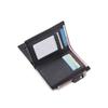 Zipper Men Coin Purse Waterproof Business Card Holder Fashion PU Leather Wallet  Business