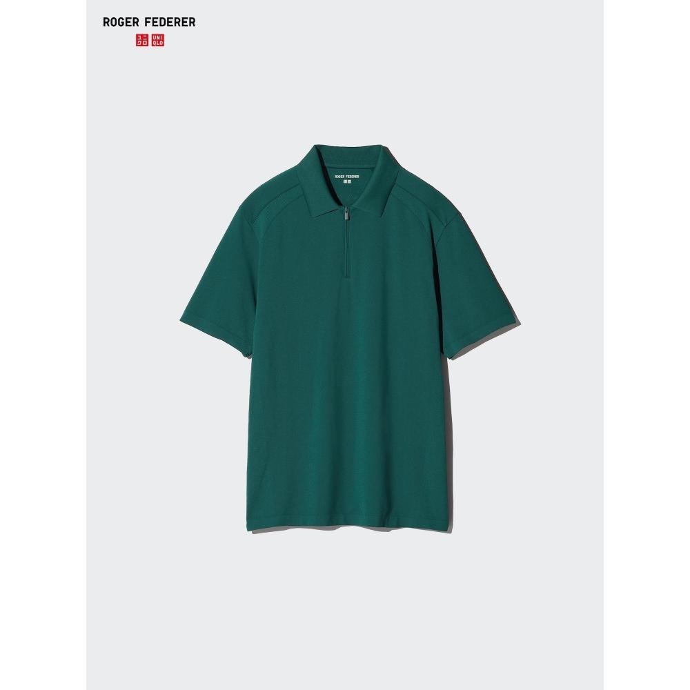 Uniqlo Japan Dry Ex Half Zip Polo Shirt