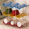 Wave Board Water Cup Holder, Vertical Storage Space Saving Design, Stable Assembled Wave Slot Easy Access Kitchen Organizer