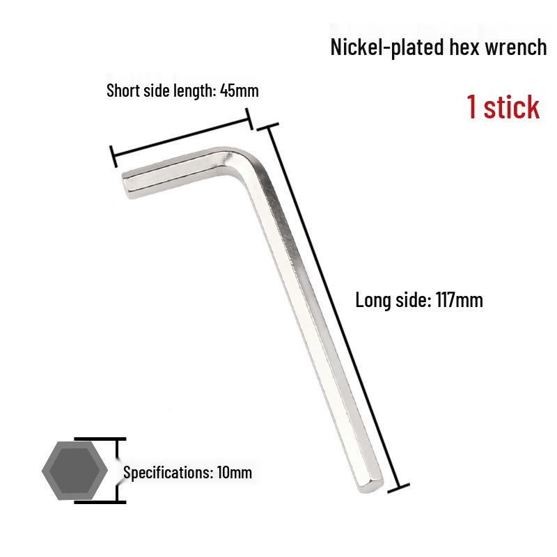 L-Shaped Hex Key Set: 0.9-8mm Hexagonal Screwdriver