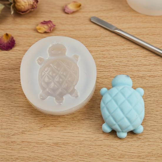 2Pcs Cute Turtle Crab Mold Food-Grade Silicone Mold Chocolate Resin Soap Mold Easy-Release Reusable Baking Mold for Cake Decor Decompression Toy