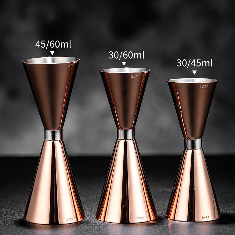 Double-head Stainless Steel Wine Glass with Graduated Cocktail Bar Measures Bar Tools Bar Bartending Tool Set  Mixer Portatil