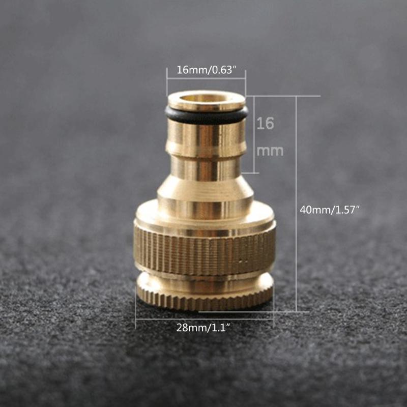 Spray Nozzle Connector Car Wash Water Guns 1/2" 3/4" Garden Hose Brass Connector
