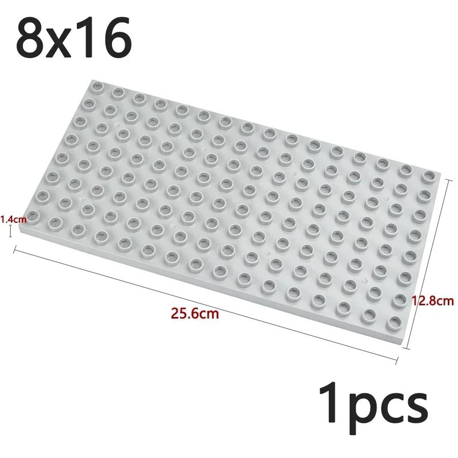 Double Sided Plate Creative Large Particle Double Floors Building Block BasePlate DIY Bricks Compatible Big Size Kid Toy Duploes