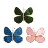 Broche de Borboleta Exquisito Feito à Mão Asa Embelezada com Cristal Joia para Evento Formal Uso Diário Presente