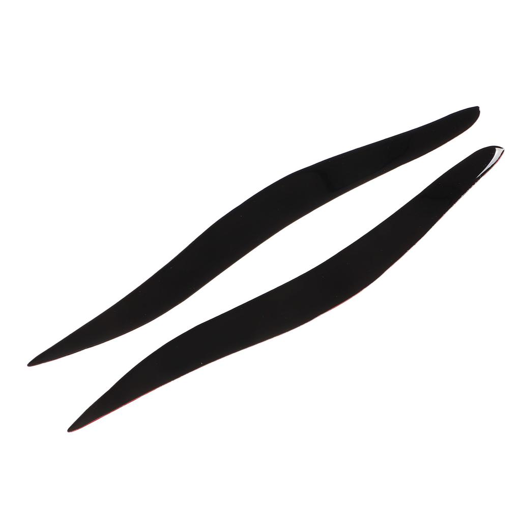 Pair Front Headlight Eyebrow Glossy Black Trim Soft Plastic Decoration Replacement for IS250 IS300 IS350 2006‑2012