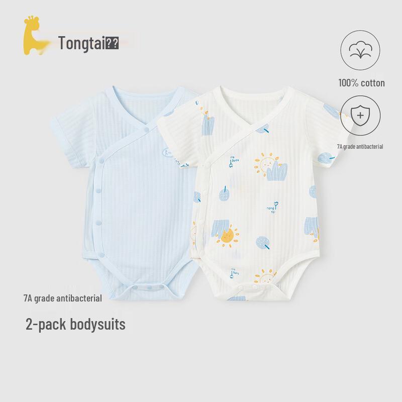 TONGTAI Baby Short Sleeve Cotton Bodysuit 73cm