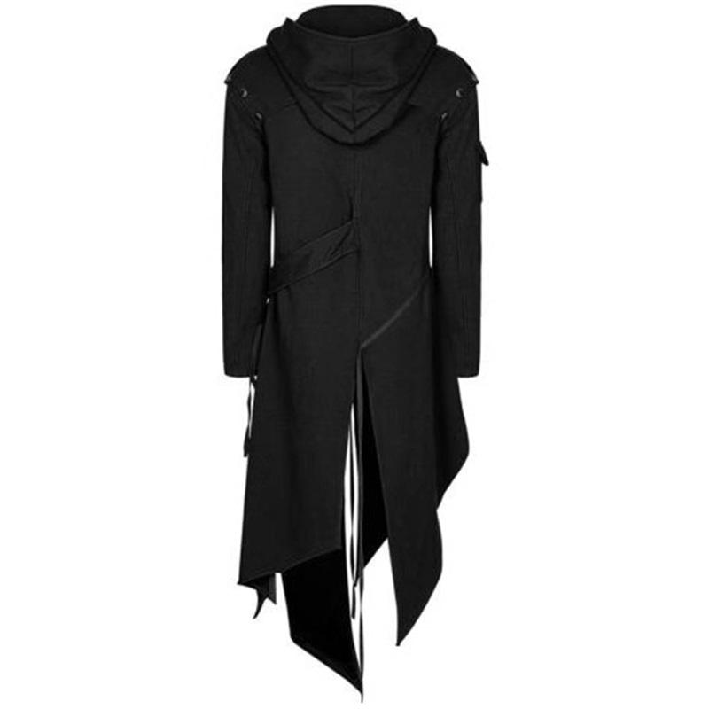 Halloween COS Costume Jacket Irregular Windbreaker Men's Long Jacket Gorgeous And Elegant British Style