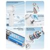 Rechargeable Portable Handheld Fan 5-Speed, 3600mAh, 162mm White