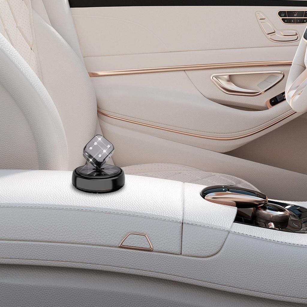 Car Scents Air Freshener Car Air Fresheners With Solar Rotating Automotive Trim Long-Lasting Odor Removal Dice For Minivan