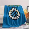 1 Stück Club Brügge Kv Wappen Benutzerdefinierter Name Gemustert Flanelldecke Geeignet für Alle Jahreszeiten Für Heimdekoration Wärme Und Komfort Geschenke Feiertagsgeschenk