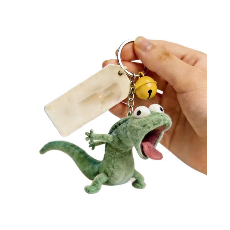 

Funny Tongue Out Lizard Plush Pendant, Ugly Cute Chameleon Keychain, Creative Bag Charm Doll Gift