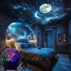 Star Night Light for Kids Modes Changing Lights with USB 360°Rotating Moon Star Projector Desk Lamp for Bedroom Party Decor