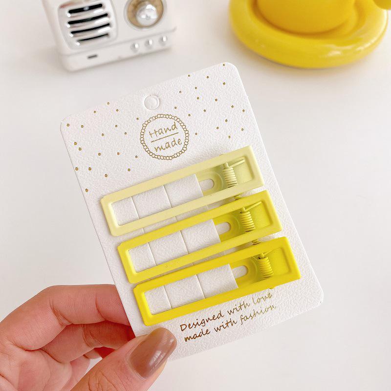 

Красочные полые квадратные заколки для волос для детей - Стильные металлические заколки для волос для малышей