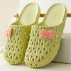 Women Summer Beach Hole Sandals Female Green Soft Sole EVA Clogs 2024 Fashion Lady Non-slip Outdoor Slippers