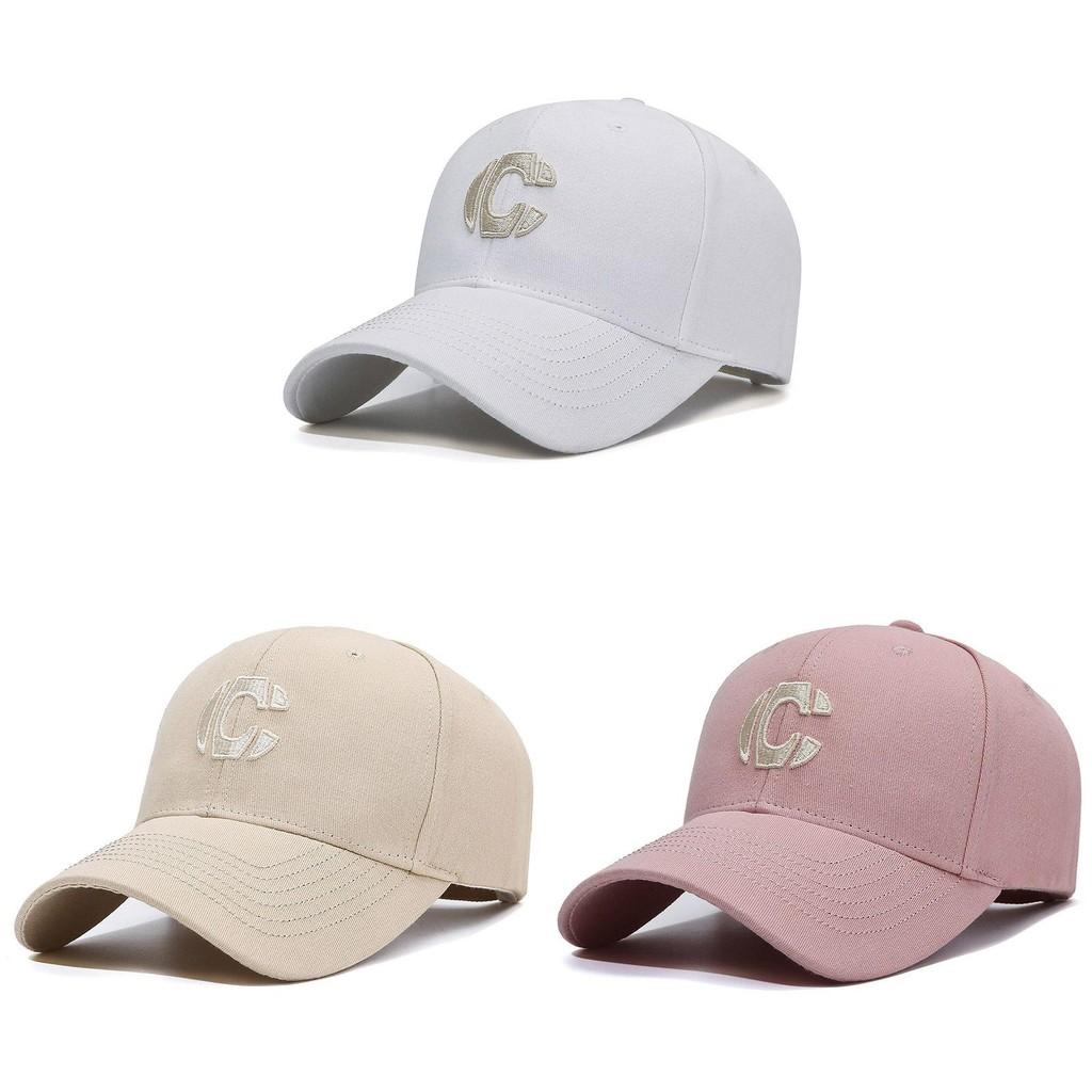 Embroidery C Letter Baseball Cap Adjustable Outdoor Sports Sun Hat Protection