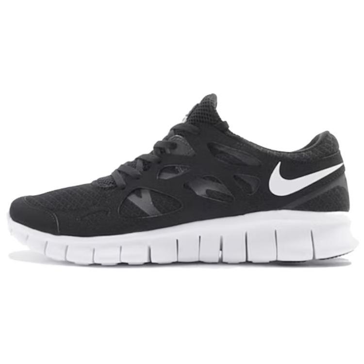 Nike Free Run 2.0 Comfortable Versatile Durable Low-Top Casual Running Shoes Men Sneakers Black 677736-010