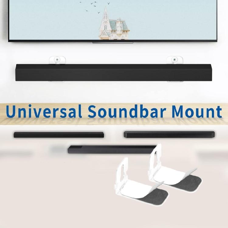 Soundbar Mounting System With Adhesive Patches Vibration Reduction for Enhanceds Sound Claritys