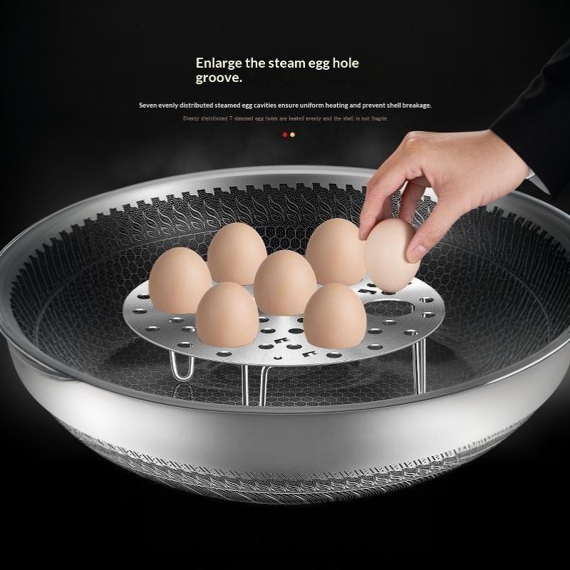 Stainless Steel Egg Steaming Rack Foldable Telescopic Multipurpose For Home Steam Eggs Buns Dumplings