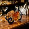 Whiskey Bottle Decanter with Octopus Design Glass Wine Bottle Sealing Preserves Aroma Handmade And Flavor Beverage Container Gift for Men