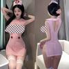 Sensual See-Through Teasing Nurse Costume Set for Women