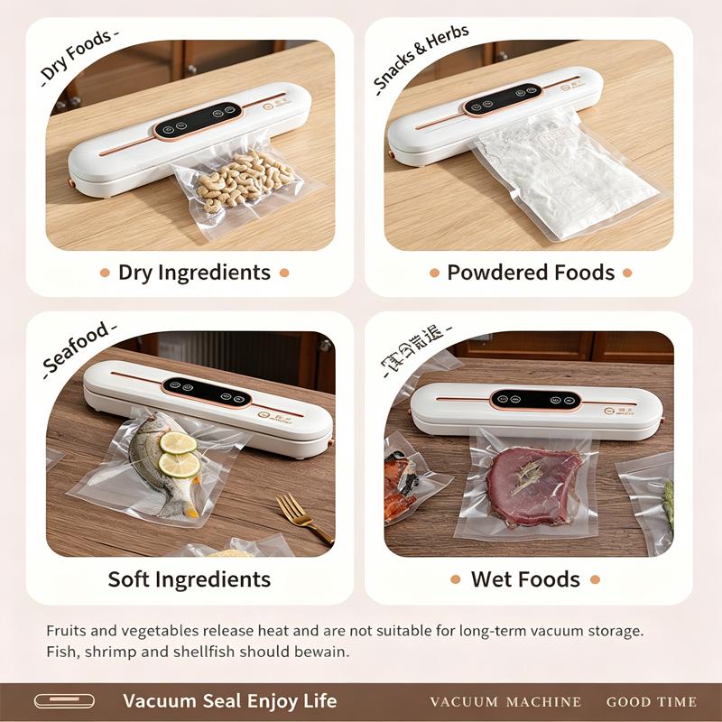 Mini Vacuum Sealer – Keep Food Fresh Longer, Compact for Kitchen & Travel