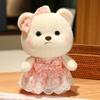 Liebliches Mädchen Herz Bär Plüschtiere Kawaii Stofftiere Weiche Babyschlafpuppe Valentinstagsgeschenk Für Selfie-Requisiten