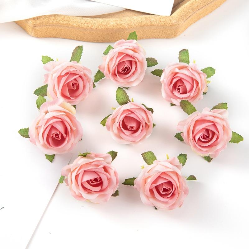 Mori Simulation Rose Flowers Silk Flowers Diy Handmade Wreath Fake Flowers Wedding Gift Box Decoration Accessories Flower Wall Set Shooting Prop