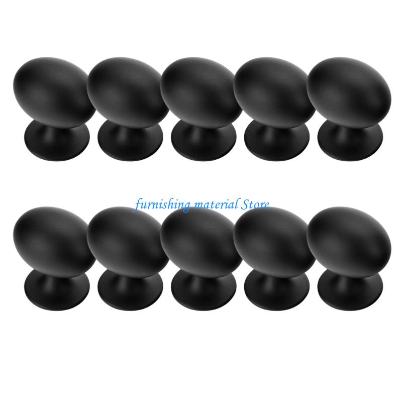 Y5GD Aluminum Oval Drawer Pulls Contemporary Furniture Handles Simple Installs
