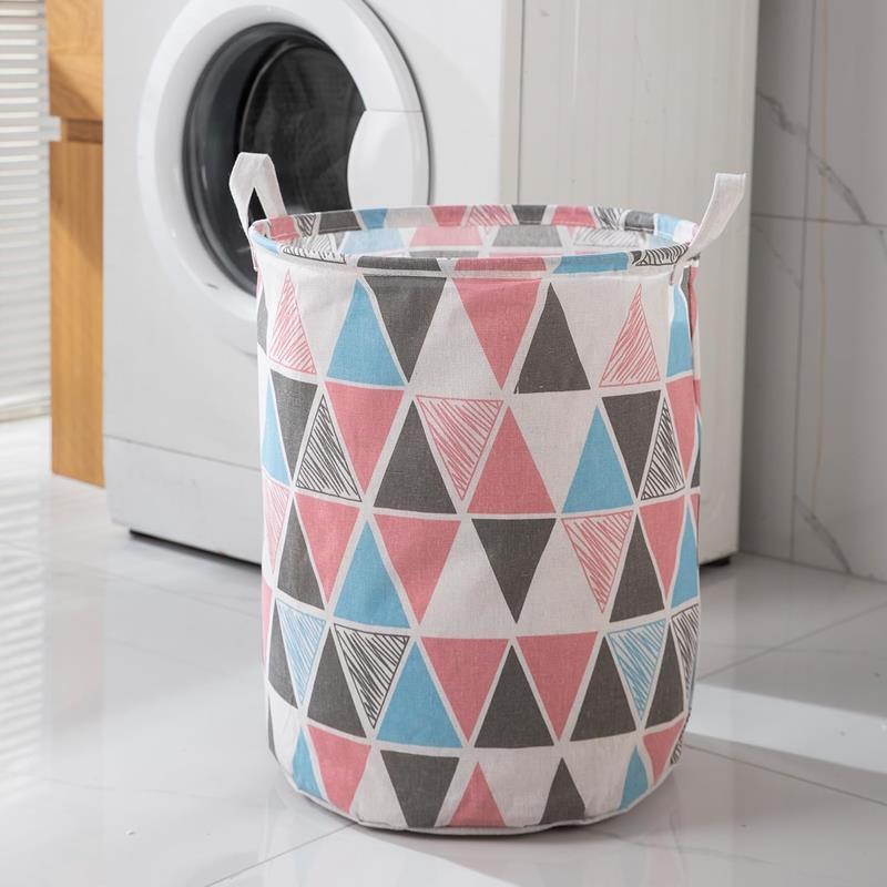 Folding Toy Basket Container Laundry Bag Triangle Organizer 45 cm