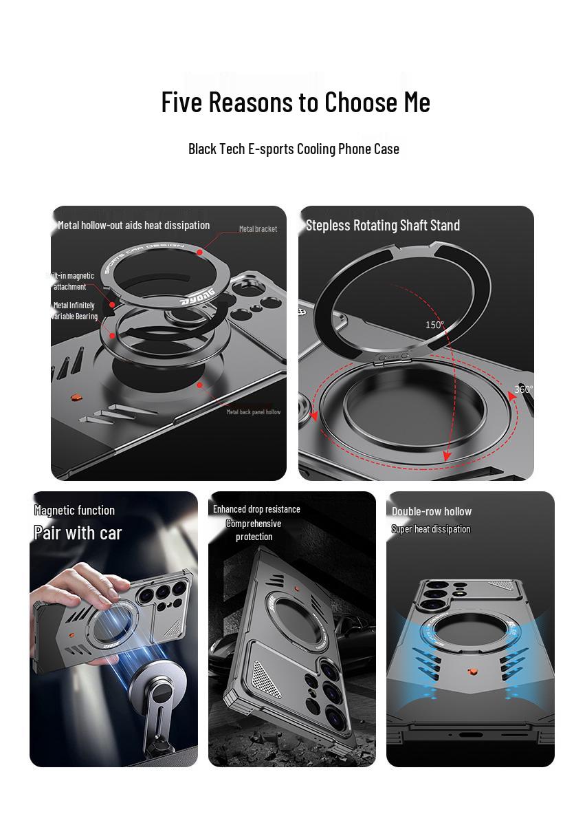 Metal Borderless Phone Case for Samsung Galaxy S26 Ultra/S25 Ultra Galaxy S26Ultra