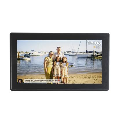 Moldura Digital para Fotos FULL HD FRAMEO Wi-Fi Tela de Toque IPS 15.6”" 16GB Denver PFF-1515B preta, Denver