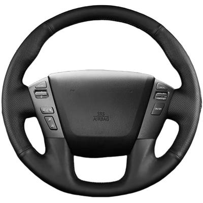 Car Steering Wheel Cover  Leather For Nissan Titan Infiniti QX56  Cargo NV Steering Wheel Braid Car Accessory