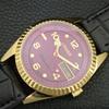 VINTAGE CITIZEN AUTOMATIC REFURBISHED JAPAN MENS PURPLE DIAL WATCH a445317-1