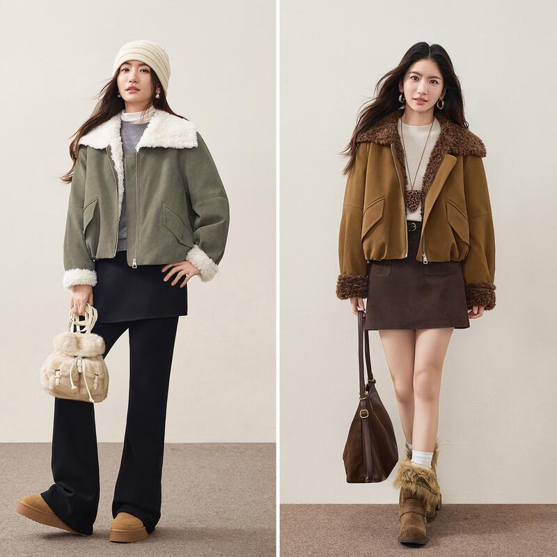 Women's Retro Plush Short Winter Coat
