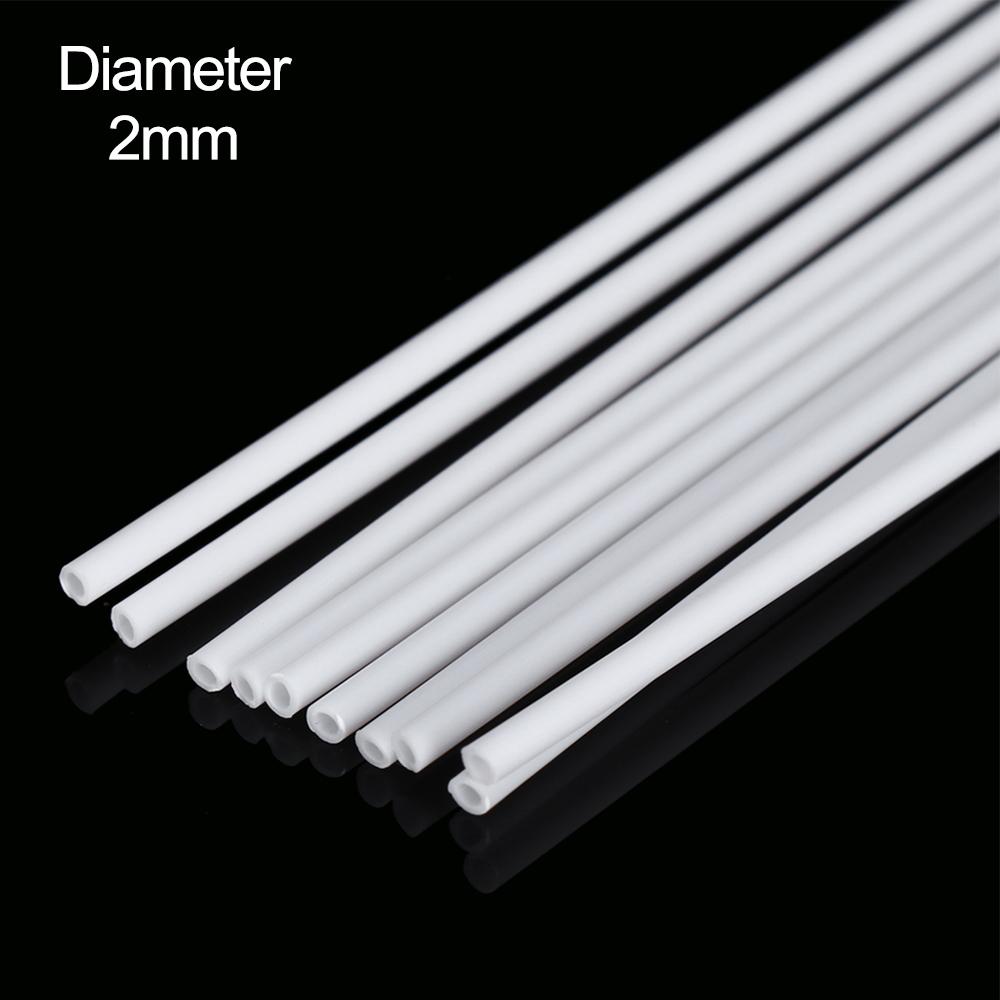 10 sztuk ABS Rura Okrągła Plastikowa Pusta Rura średnica 2mm/2,5mm/3mm/4mm/5mm/6mm/8mm/10mm DIY Ręcznie robione Materiał do stołu piaskowego model
