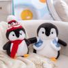 Penguin Plush Toy - Cute Winter Scarf Doll Gift for Kids