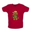 Luzes de Natal Labradoodle - Camiseta / Macacão Unisex para Bebês Meninos Meninas - Cão Lab Doodel Cães Animal de Estimação