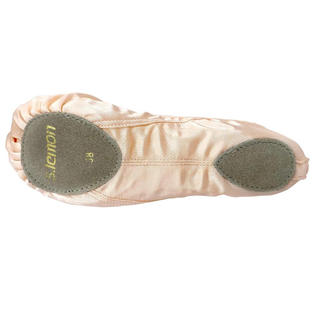 [s.lemon] Scarpette da Ballo in Raso con Nastro Scarpe da Ballo Balletto Suola Divisa