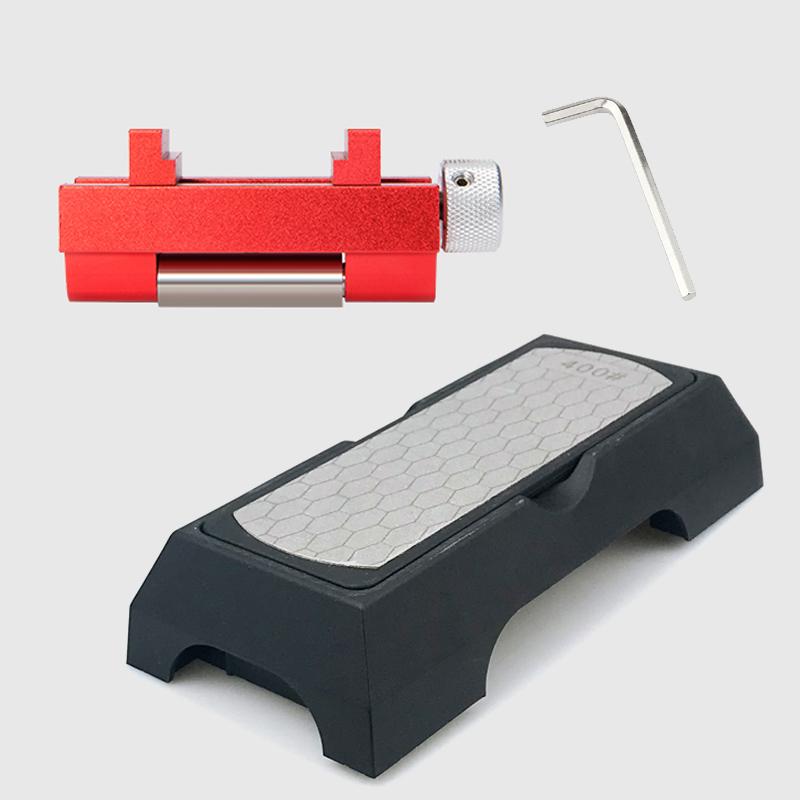 

Направляющая для хонингования, приспособление для заточки кромки, держатель для заточки лезвия из алюминиевого сплава с точильным камнем для рубанка, стамески 0-66MM красный