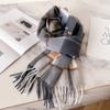Thick Warm Winter Plaid Scarf Windproof Shawl Wrap Fashion Wool Scarf