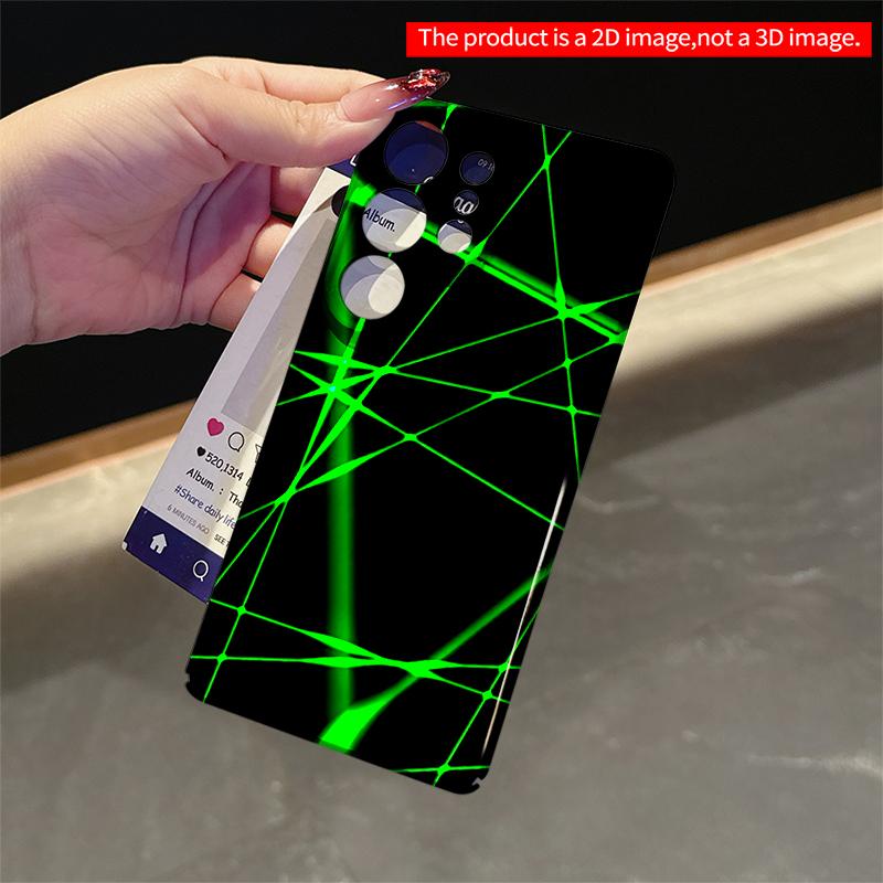 2DFlat Samsung phone case Neon Green Geometric Grid Phone Case Applicable to Galaxy S22 S23 S24 S25ULTRA S26 A12 A13 A14 A15 A16