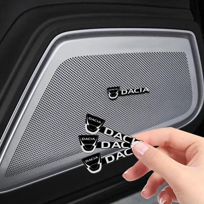 Car Audio Decoration Badge Modified Logo Audio Stickers For Dacia Laguna 2 3 Coupe Clio 4 Megane 3 4 CC Grand Scenic 2 3 4
