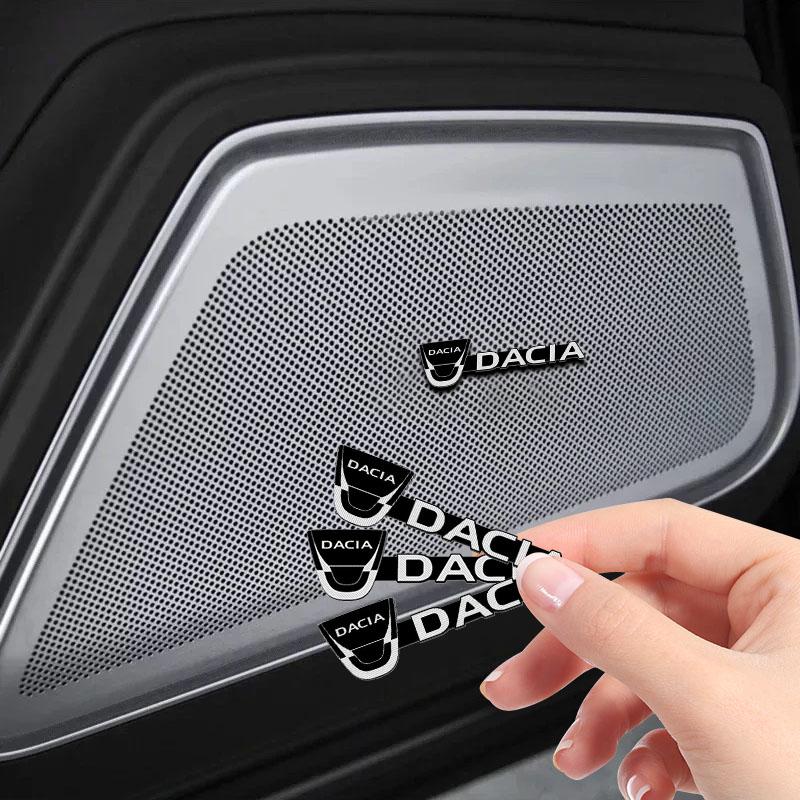 Car Audio Decoration Badge Modified Logo Audio Stickers For Renault Dacia Laguna 2 3 Coupe Clio 4 Megane 3 4 CC Grand Scenic 2 3 4
